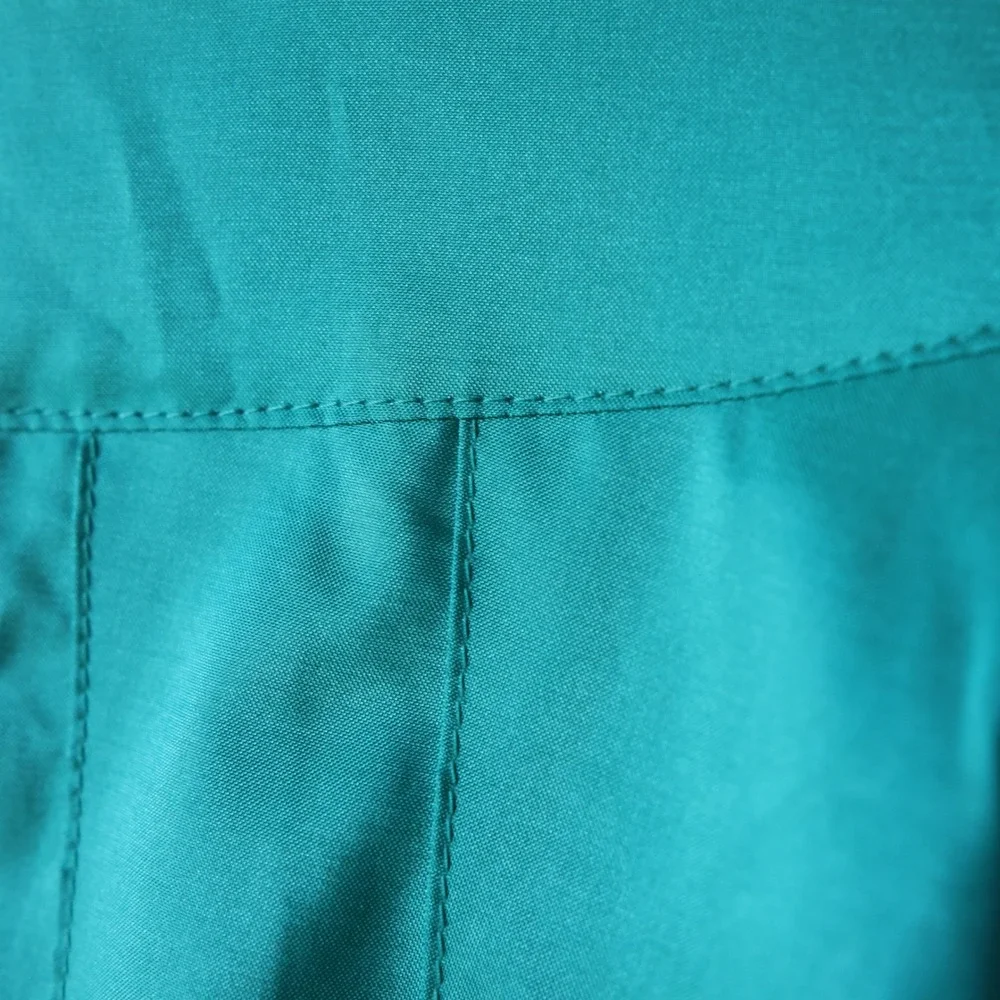 British Mist Vintage ALORNA Teal Women's Raincoat‎ Trench Coat Belted Size 15/16